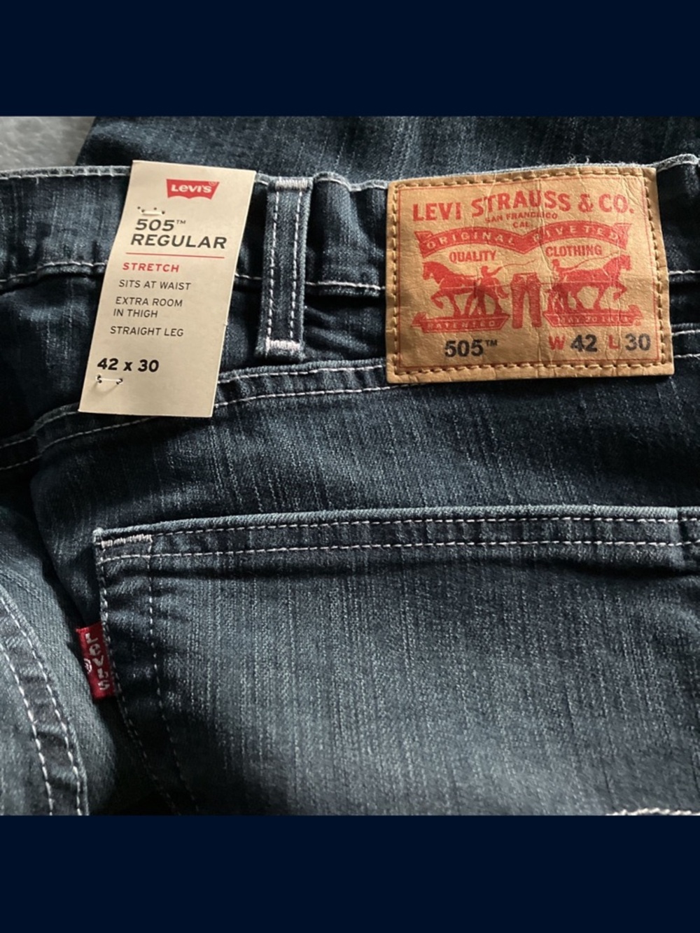 Levi's 505 Regular Straight Jeans - Dark Indigo
